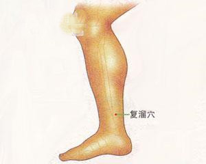 人体穴位：复溜穴