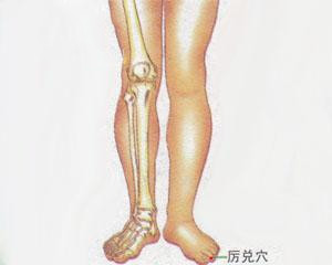 人体穴位：厉兑穴